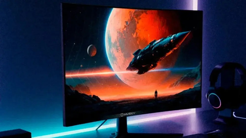 Husky lança mesa elétrica e monitor curvo para gamers