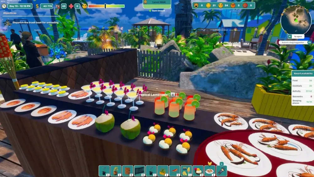 Tropical Resort Simulator: gestão divertida em ilha tropical